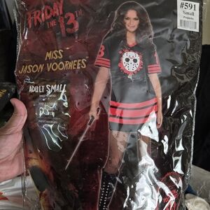 Miss Jason Voorhees Costume - Black and Red